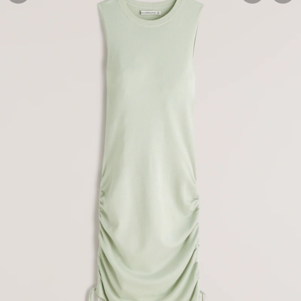 A&F Side Cinched Elevated Knit Midi Dress
